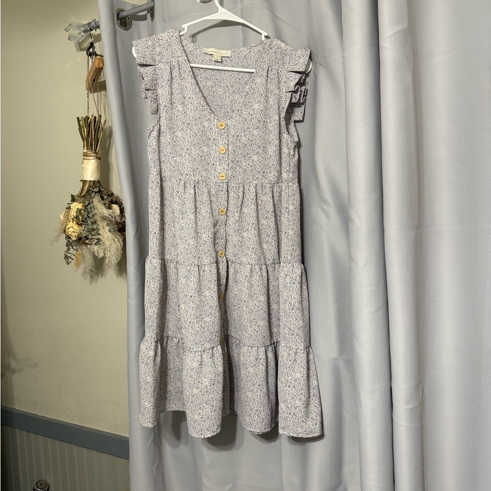 Elegant Floral Button-Down Dress